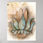 yoga genezing hand poster (Voorkant)