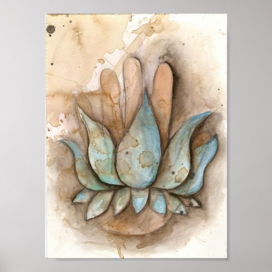 yoga genezing hand poster (Voorkant)