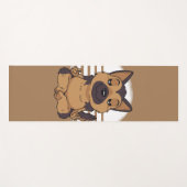 Yoga German Shepherd Yogamat (Voorkant (horizontaal))