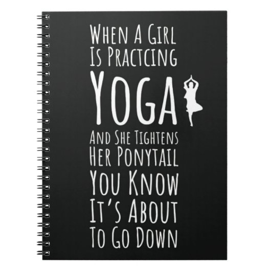 Yoga geschenken voor vrouwen citeren voor haar typ notitieboek (Voorkant)