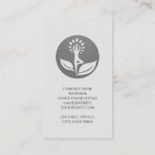 Yoga Gezondheid Logo | Stenen Visitekaartje (Achterkant)