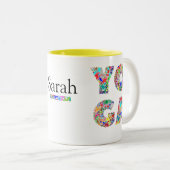  Yoga Gift Mok met aangepaste naam Koffiebeker (Voorkant rechts)