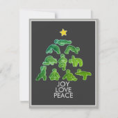 Yoga-gingerbrood-holiday-kerstkaart Feestdagenkaart (Voorkant)