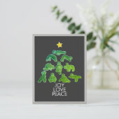 Yoga-gingerbrood-holiday-kerstkaart Feestdagenkaart (Staand voorkant)