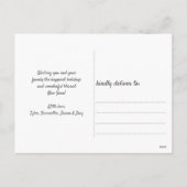 Yoga Gingerbrood Joy Love Peace Holiday Briefkaart (Achterkant)