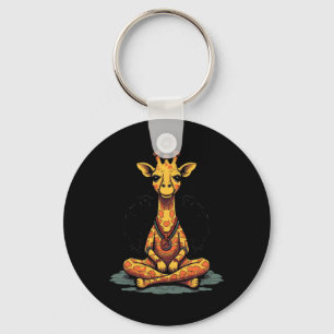Yoga Giraffe Meditatie Mindfulness Zen Namaste  Sleutelhanger