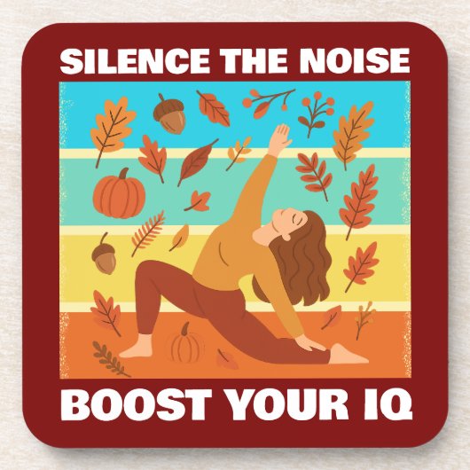 yoga girl bier onderzetter (Voorkant)