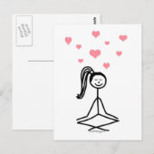 Yoga Girl Briefkaart (Voorkant / Achterkant)