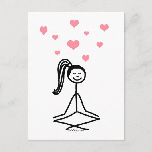 Yoga Girl Briefkaart (Voorkant)