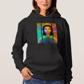 Yoga Girl Female Sun Salutation Meditation Chakra  Hoodie