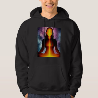 Yoga Girl Female Sun Salutation Meditation Chakra  Hoodie