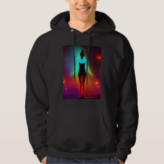 Yoga Girl Female Sun Salutation Meditation Chakra  Hoodie
