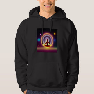 Yoga Girl Female Sun Salutation Meditation Chakra Hoodie