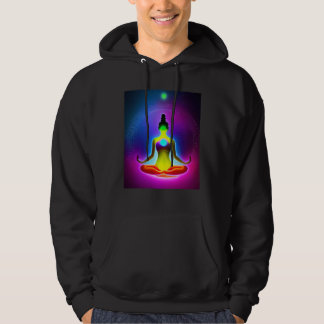 Yoga Girl Female Sun Salutation Meditation Chakra  Hoodie