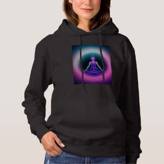 Yoga Girl Female Sun Salutation Meditation Chakra  Hoodie