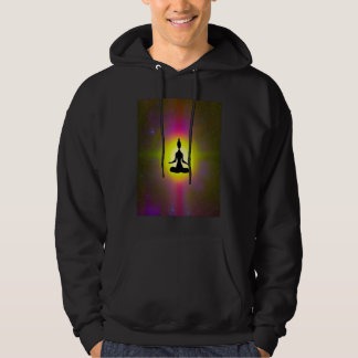 Yoga Girl Female Sun Salutation Meditation Chakra Hoodie
