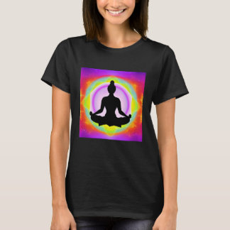 Yoga Girl Female Sun Salutation Meditation Chakra  T-shirt