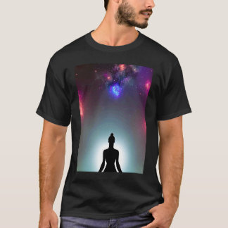 Yoga Girl Female Sun Salutation Meditation Chakra  T-shirt