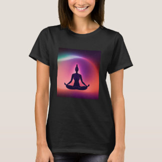 Yoga Girl Female Sun Salutation Meditation Chakra T-shirt
