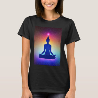 Yoga Girl Female Sun Salutation Meditation Chakra  T-shirt