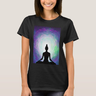 Yoga Girl Female Sun Salutation Meditation Chakra T-shirt