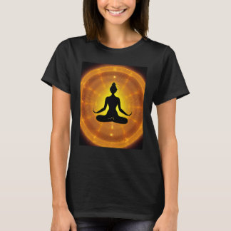 Yoga Girl Female Sun Salutation Meditation Chakra T-shirt