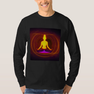 Yoga Girl Female Sun Salutation Meditation Chakra  T-shirt