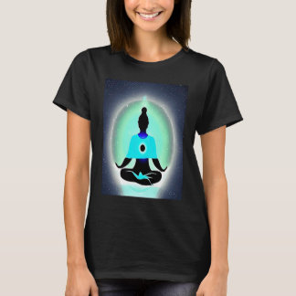 Yoga Girl Female Sun Salutation Meditation Chakra T-shirt