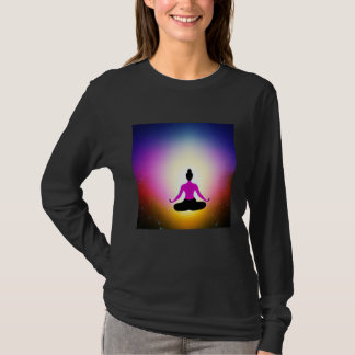 Yoga Girl Female Sun Salutation Meditation Chakra T-shirt