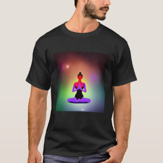 Yoga Girl Female Sun Salutation Meditation Chakra T-shirt