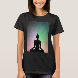 Yoga Girl Female Sun Salutation Meditation Chakra T-shirt