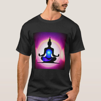 Yoga Girl Female Sun Salutation Meditation Chakra  T-shirt