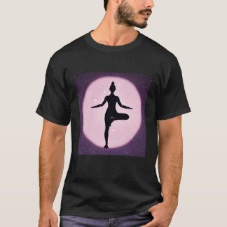 Yoga Girl Female Sun Salutation Meditation Chakra  T-shirt