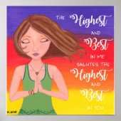 Yoga Girl - Fine Art Print (Voorkant)