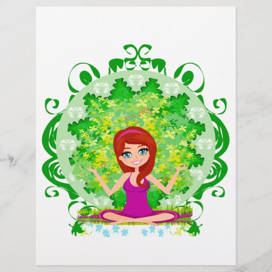 Yoga girl Flyer (Voorkant)