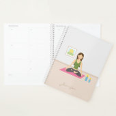 Yoga Girl Illustratie met  naam Planner (Display)