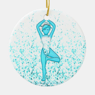 Yoga Girl Keramisch Ornament