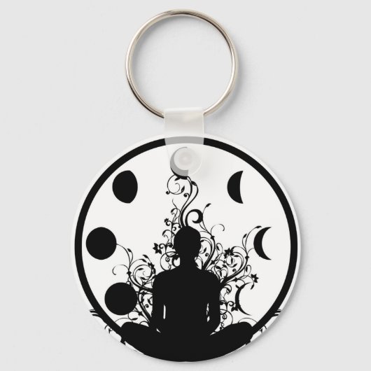 Yoga girl Key chain Sleutelhanger (Voorkant)