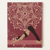 Yoga Girl Modern Mandala Magenta Gold Planner (Achterkant)