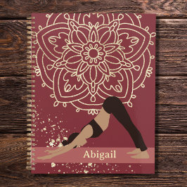 Yoga Girl Modern Mandala Magenta Gold Planner