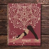 Yoga Girl Modern Mandala Magenta Gold Planner