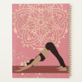 Yoga Girl Modern Mandala Roos Pink Gold Planner (Achterkant)