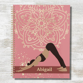 Yoga Girl Modern Mandala Roos Pink Gold Planner
