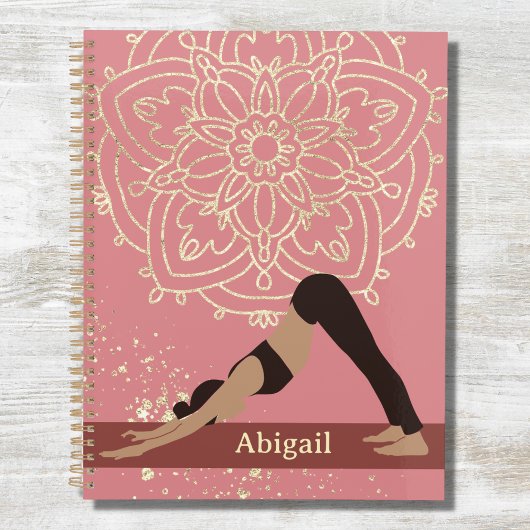 Yoga Girl Modern Mandala Roos Pink Gold Planner