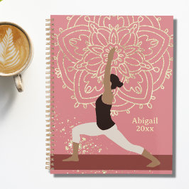 Yoga Girl Modern Mandala Roos Pink Gold Planner