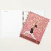 Yoga Girl Modern Mandala Roos Pink Gold Planner (Display)