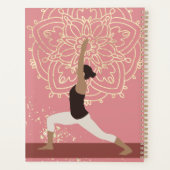 Yoga Girl Modern Mandala Roos Pink Gold Planner (Achterkant)