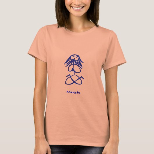 Yoga Girl namaste T-shirt (Voorkant)