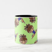 Yoga Girl Tweekleurige Koffiemok (Center)