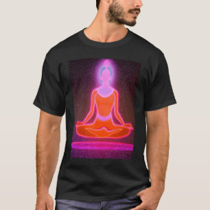Yoga Girl Vrouw Sun Salutation Meditation Chakra T-shirt